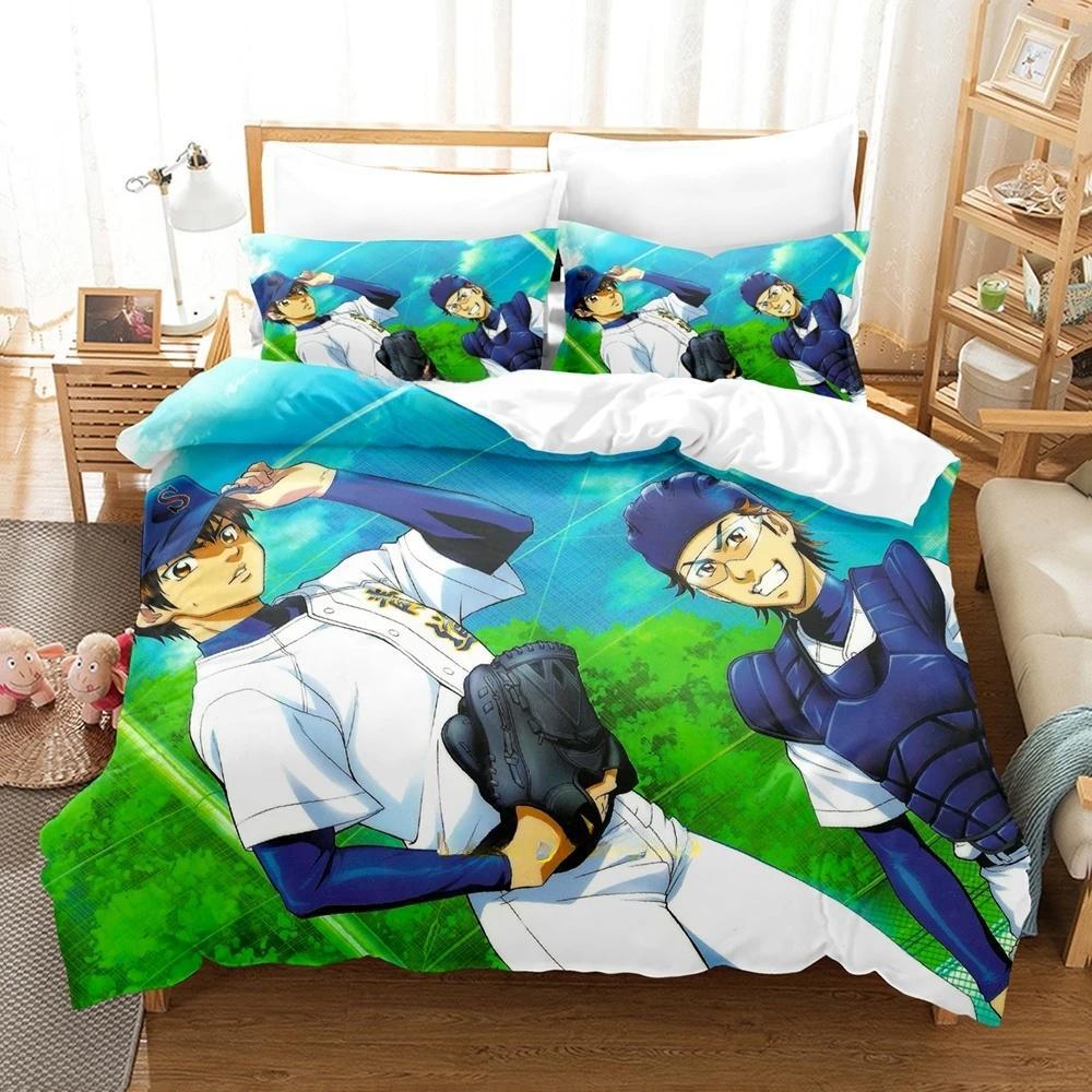 3d Print Anime Ace of Diamond 2_3pcs Bedding Set Boys Girls Twin Queen Size Duvet Cover Pillowcase Bed Kids Adult Home Textiles
