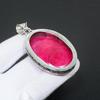 Kashmir Ruby Gemstone Handmade 925 Sterling Silver Jewelry Lab Created Gemstone Ruby Pendant Handmade Pendant For Gifts