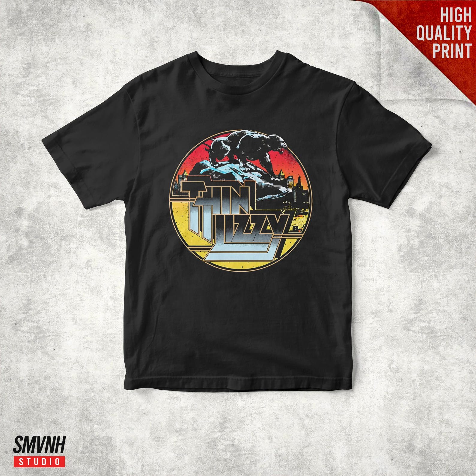 Retro Thin Lizzy 70s Unisex T shirt S