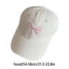 Embroidered Bowtie Hat PonytailHat Long Brims Baseball Hat Fashionable Sun Hat