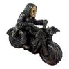 Bat Motorcycle Ornament Black Robe Man Riding Bat Motorcycle Figurine Collectible Rock Singer Desktop Statue Gift for Fans