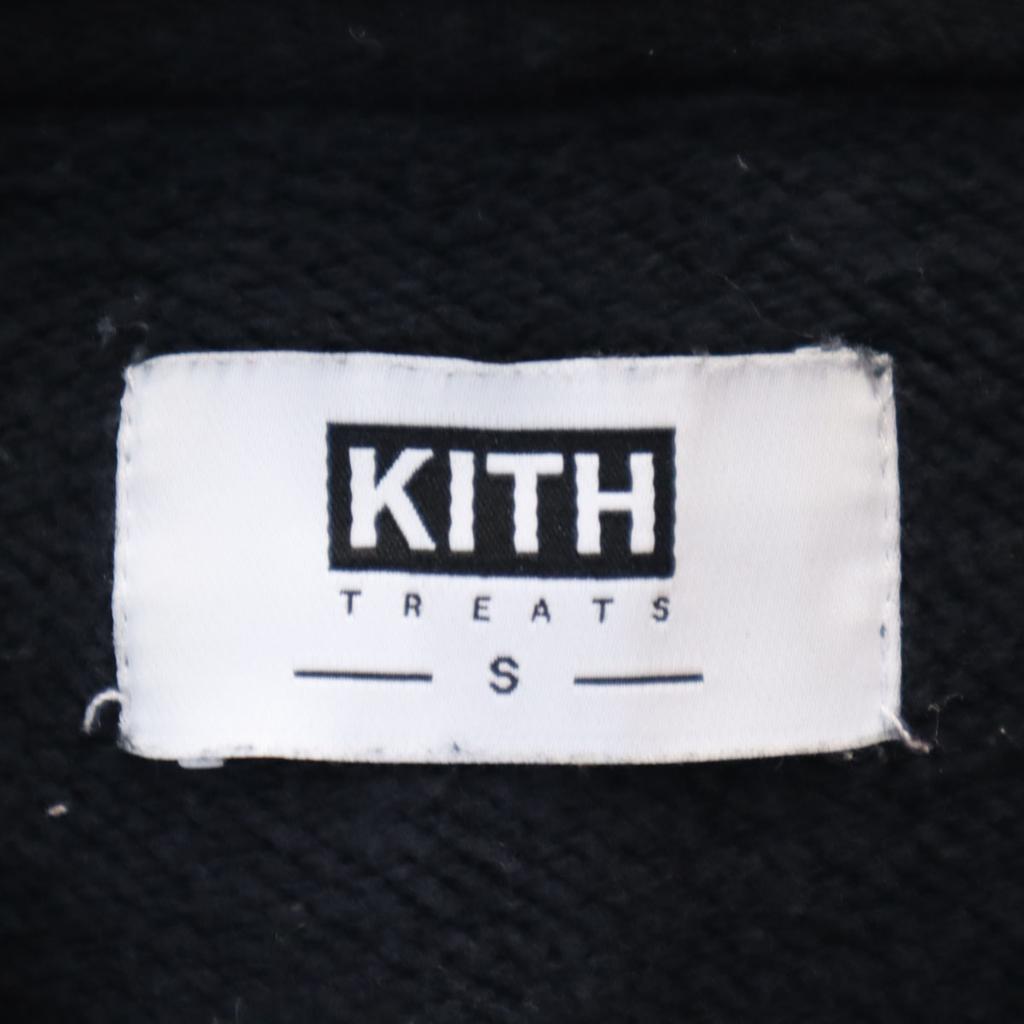 Kith Langarm-Sweatshirts S Schwarze Serie Innen aufgeraut Herren Gebraucht