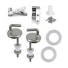 Stable Attachment Toilet Replacement Toliet Hinges/Screws Easy To Clean Toilet Hinges Set Reliable Support for Bathroom