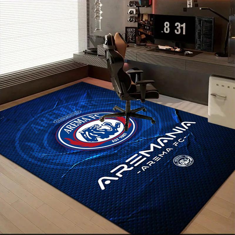 Arema Football club Printed Office Carpet Chair Cushion Entryway Rug, Rugs for Living Room, Bedroom Christmas gifts