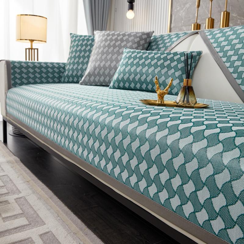 Ledový hedvábný polštář na pohovku Léto Léto Lehký Luxusní Protiskluzový podsedák na léto Nový potah na pohovku Cool Cushion