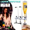 30ml 3 Flaschen Wandhalterung Wandmontierter Wein Spirituosen Getränke Spender Bar Bier Soda Silber Bar Weinhalter Schnapsständer Maschine