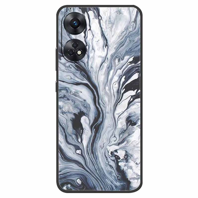Case For Oppo Reno 8T Cover Black Silicone Soft Phone Back Cases for Oppo Reno8 T 4G Fundas Reno8T CPH2481 6.43" Lovely Fundas