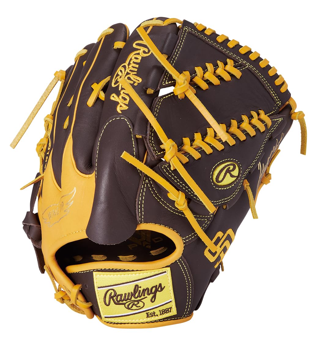 Rawlings Baseball Glove HYPER TECH MLB Padres 11.75 Inches Adult Size Right-Hand Throw