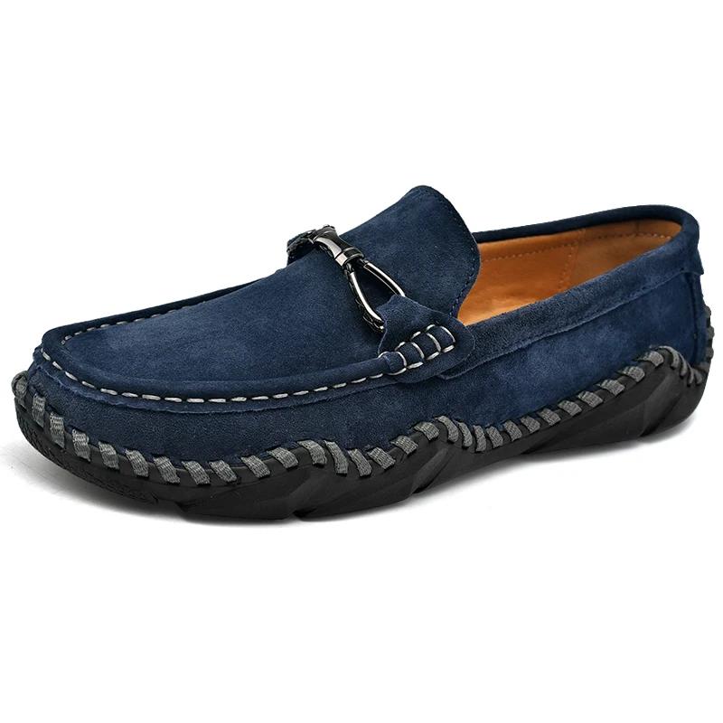 Fashion Loafers Shoes Men 2025 Spring Clasicc Comfy Man Flat Moccasin Fashion Shoes Men Slip-on Boat Shoes For Men Casual Shoes