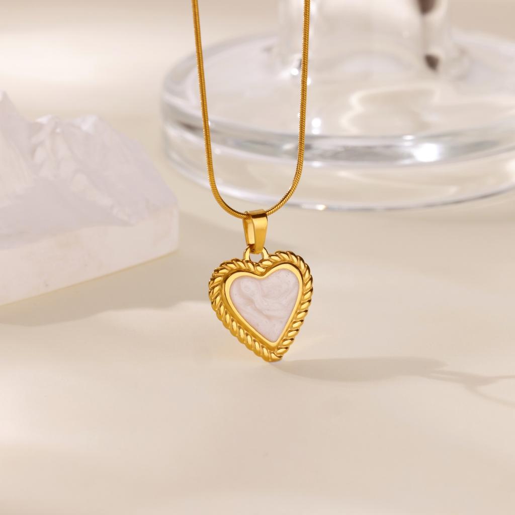 316L Stainless Steel Multilayer Heart Necklace For Women Girls Goth Gold Color Clavicle Chain Charm Choker Jewelry Birthday Gift