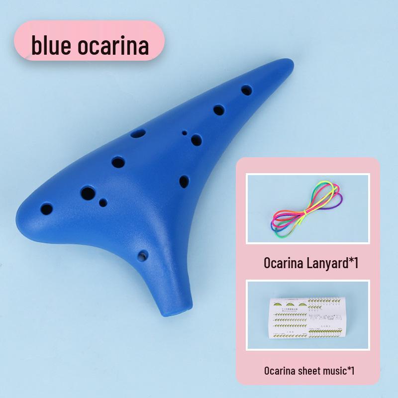 12-Hole Alto C Key Resin Ocarina: Beginner-Friendly, Drop-Resistant, Free Engraving Available.