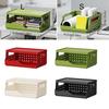 Perforated Board Foldable Storage Baskets Dopamine Folding Storage Crate Desktop Bookshelf  Home