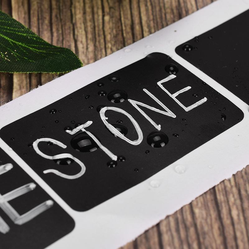 120 ks Vodotěsná tabule Nálepky na štítky s nálepkami na kuchyňské koření Jam Jar Bottle Tags