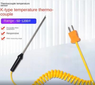 1 Rugged 100/300/500mm K-Type Thermocouple Probe Sensor -50°C To 1200°C Measuring Tool with Wire Cable