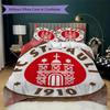 S t. Juego de Ropa de Cama Pauli FC Pattern uilt Set uilt Cover Funda de Almohada Decoración del Hogar Regalo de Cumpleaños (1 * funda de edredón + 2 * fundas de almohada sin relleno)