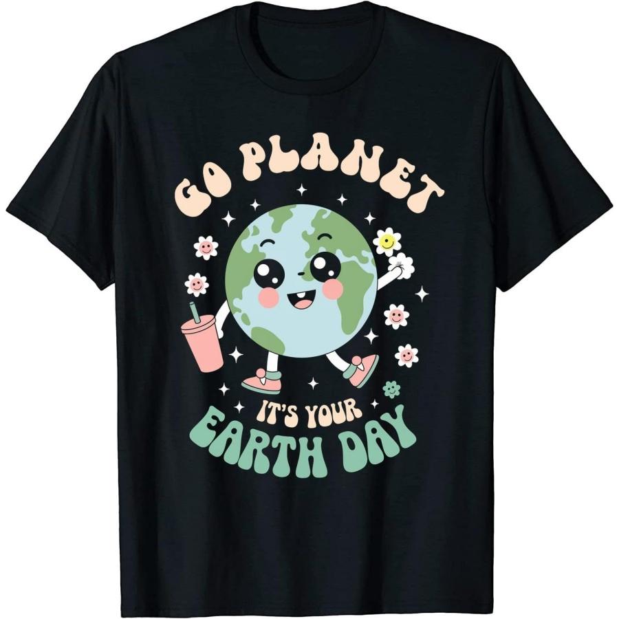 Earth Day 2025 Go Planet Its Your Earth Day Mens Womens Kid Design 4 T-Shirt for Men Women Kids Black XXXXXL чёрный
