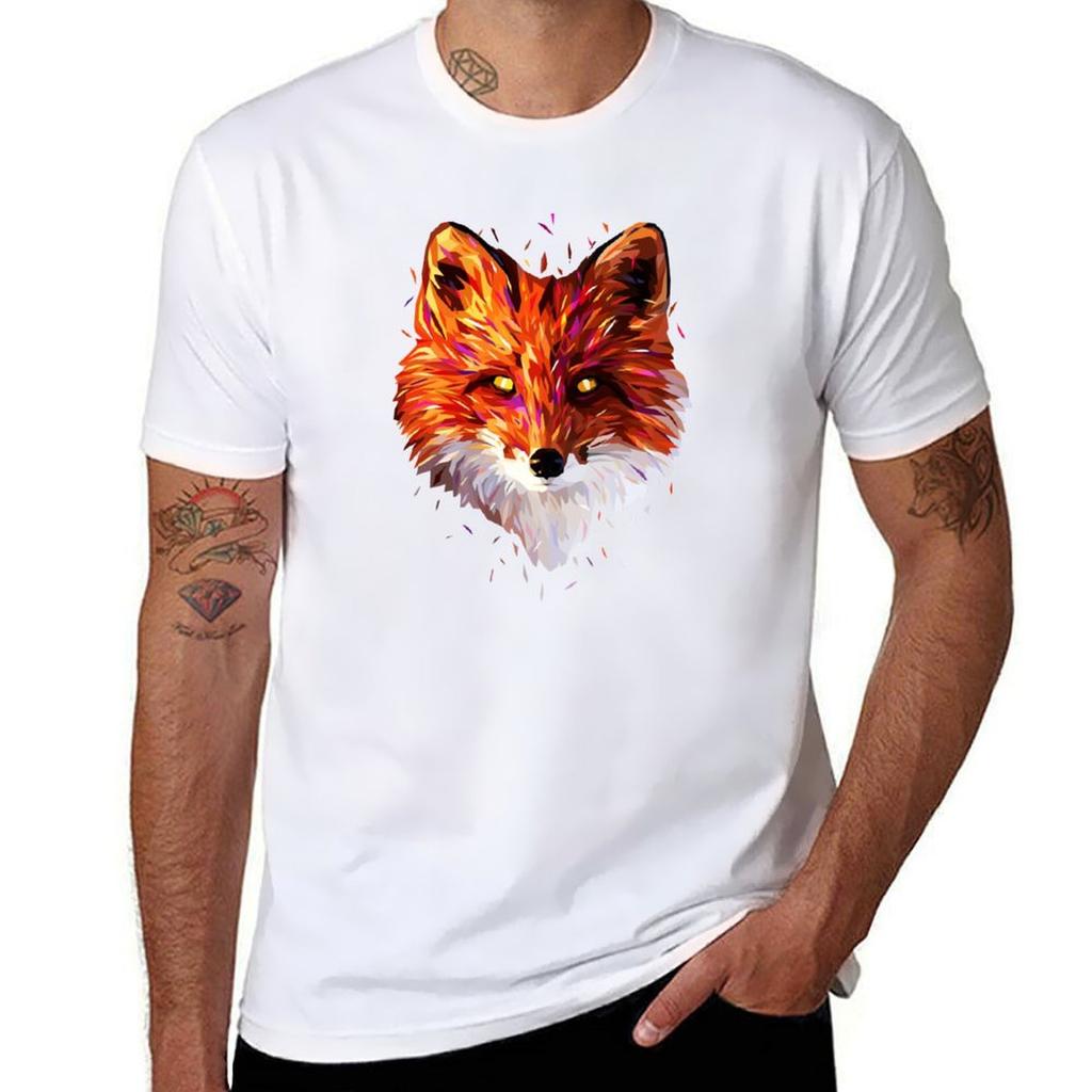 Fox Low Poly Abstract Tshirt Streetwear Print Tee Shirt