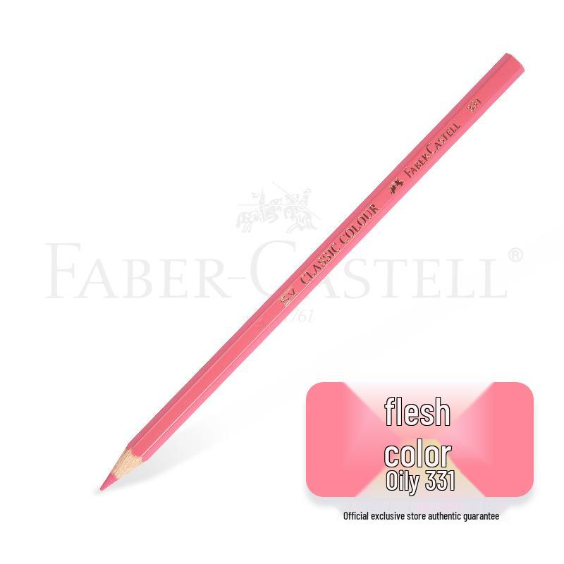 Faber-Castell Art Oil-Based Colored Pencils Set - Red, White, Black, and 60 Single and Complementary Colors.