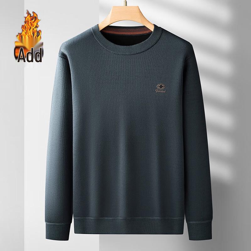 

Men s Plus Size Fleece Lined Round Neck Sweatshirt 4XL
