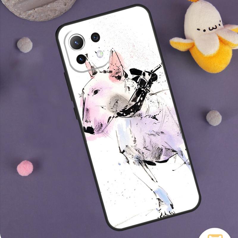 English Bull Terrier Dog Case For Xiaomi 15 14 Ultra 13T 14T 15T 17 Pro Max POCO F8 Ultra X5 X6 X7 F5 F6 F7 Pro Cover
