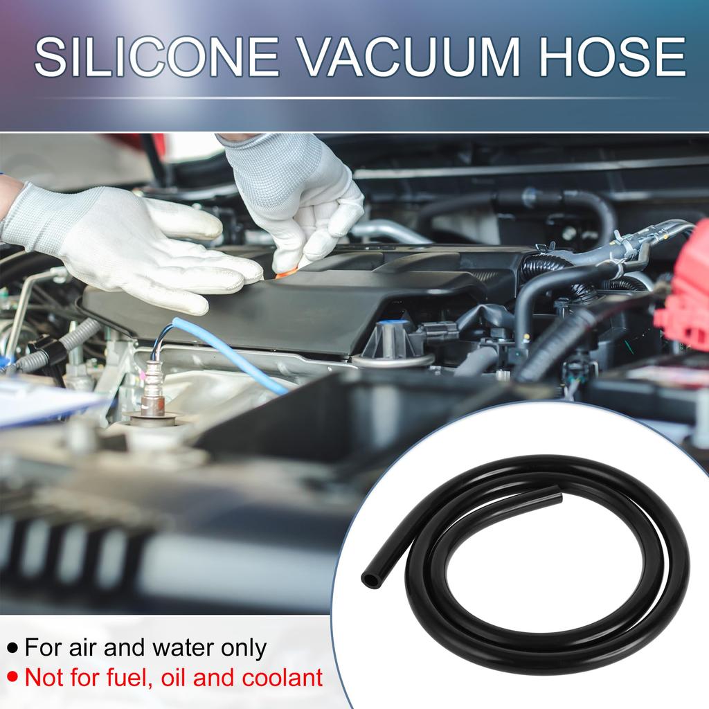 Ein ABSOPRO Silikon-Vakuumschlauch Hochtemperatur 4 Fuß 3/8 Zoll