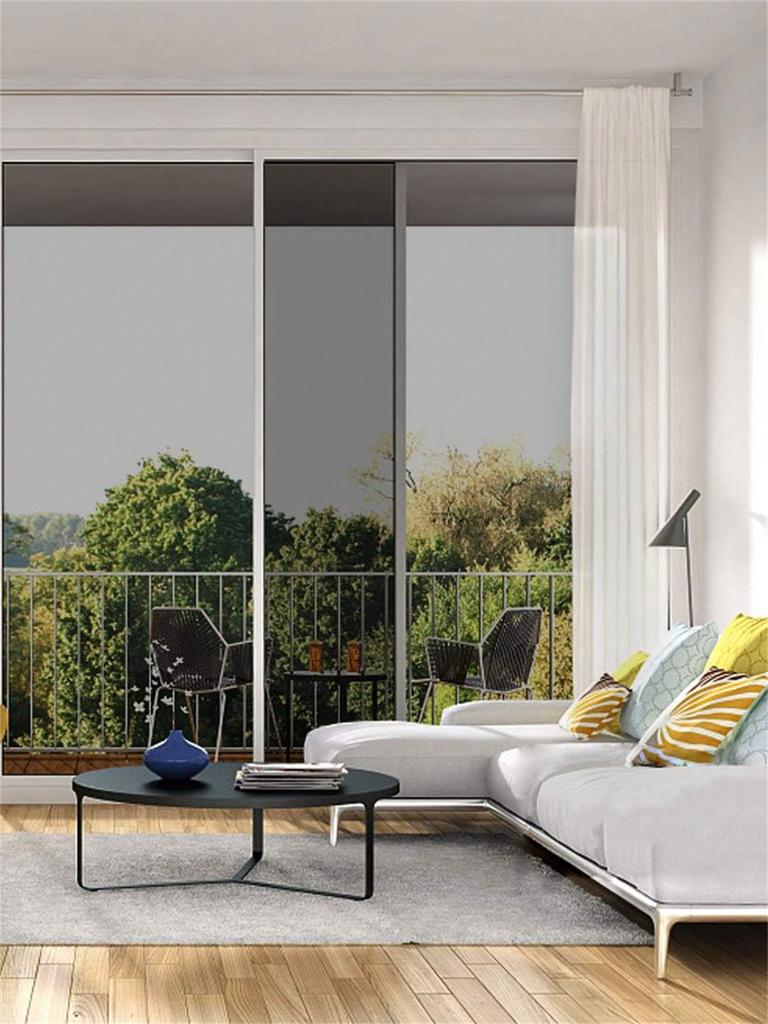 Selbstklebende Fensterfolie mit Wärmeregulierung, UV-Schutz, Sichtschutz, Blendschutz für Zuhause, Büro, Auto, Glastür, einfach anzubringen, wiederverwendbar