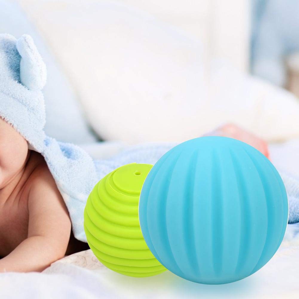 Pelota para Bebé Suave y para Entrenamiento Ocular y Dedos Juguete Educativo Temprano Portátil para Regalo para Bebé y Escuelas Infantiles Juguete de 6 Piezas, Colorido,