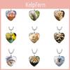 Entzückende herzförmige Tier-Zeit-Edelsteinkette mit charmantem Katzenanhänger für Damen