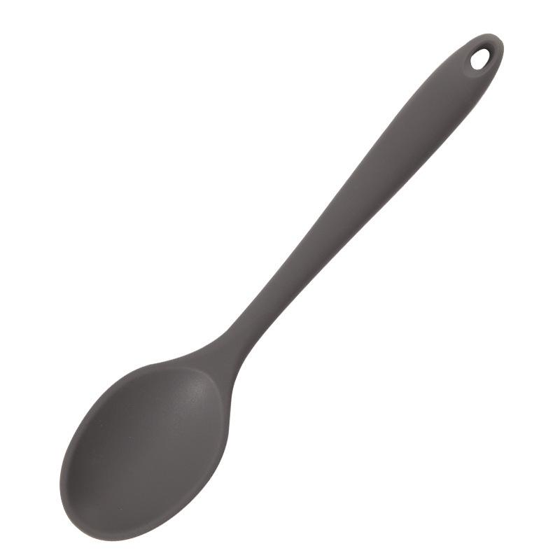 Integrated Silicone Cooking Spoon Set - Non-Stick, Multi-Purpose Rice, Seasoning, Soup, Wok, and Stir-Fry Spoons.