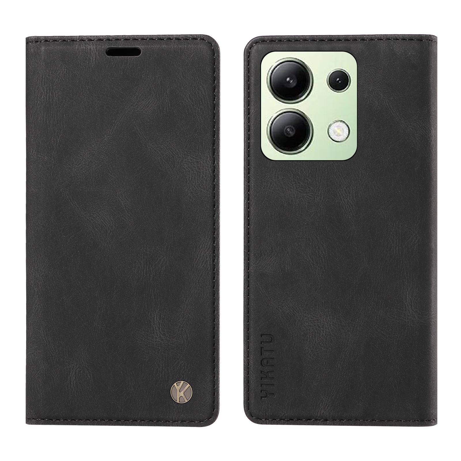 YIKATU YK-004 For Xiaomi Redmi Note 13 4G Leather Case Wallet Magnetic Closing B