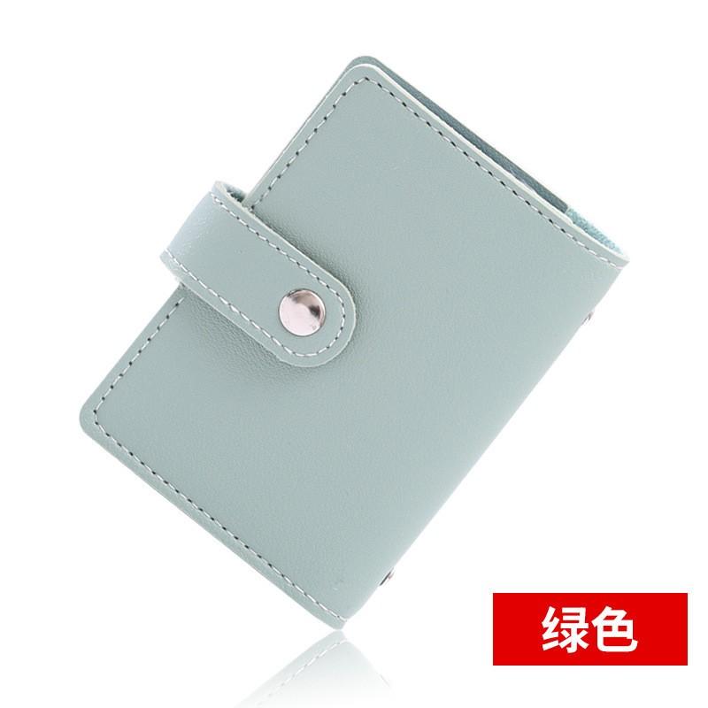 26 Card Slots PU Leather Color Card Holder