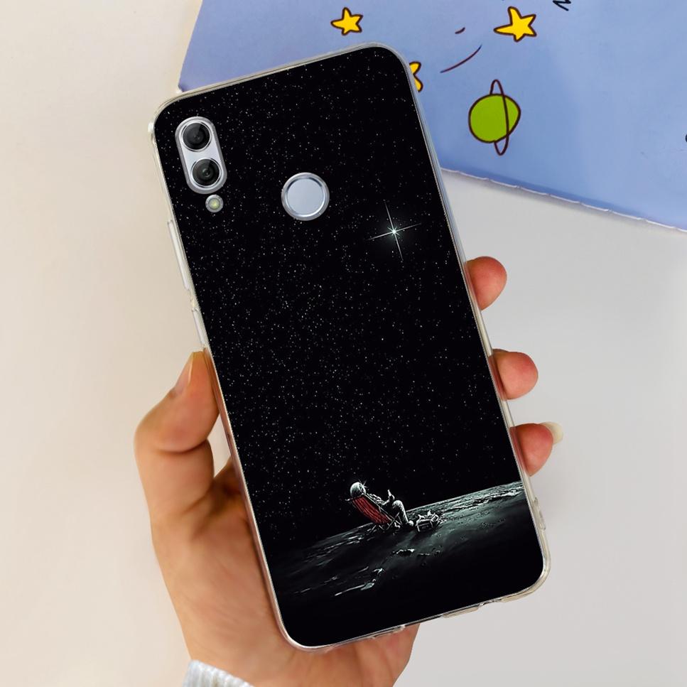 For Honor 10 Lite HRY-LX1 Case Luxury Flower Love Soft TPU Silicone Clear Cover For Huawei Honor 10Lite 6.21" Phone Case Fundas