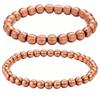 Pure Copper Pure Copper Bracelet Smooth Beads Beaded Bracelet Copper Bead Bracelet  Women Men