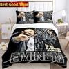 Eminem hip-hop singer All Season Bedding Set Duvet Cover Full Queen King Size Pillowcase Bed Printed Bed Set Aldult Kid Bedroom
