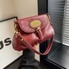 IELGY Retro One-Shoulder Underarm Bag Female Spring Fashion Simple Messenger Bag