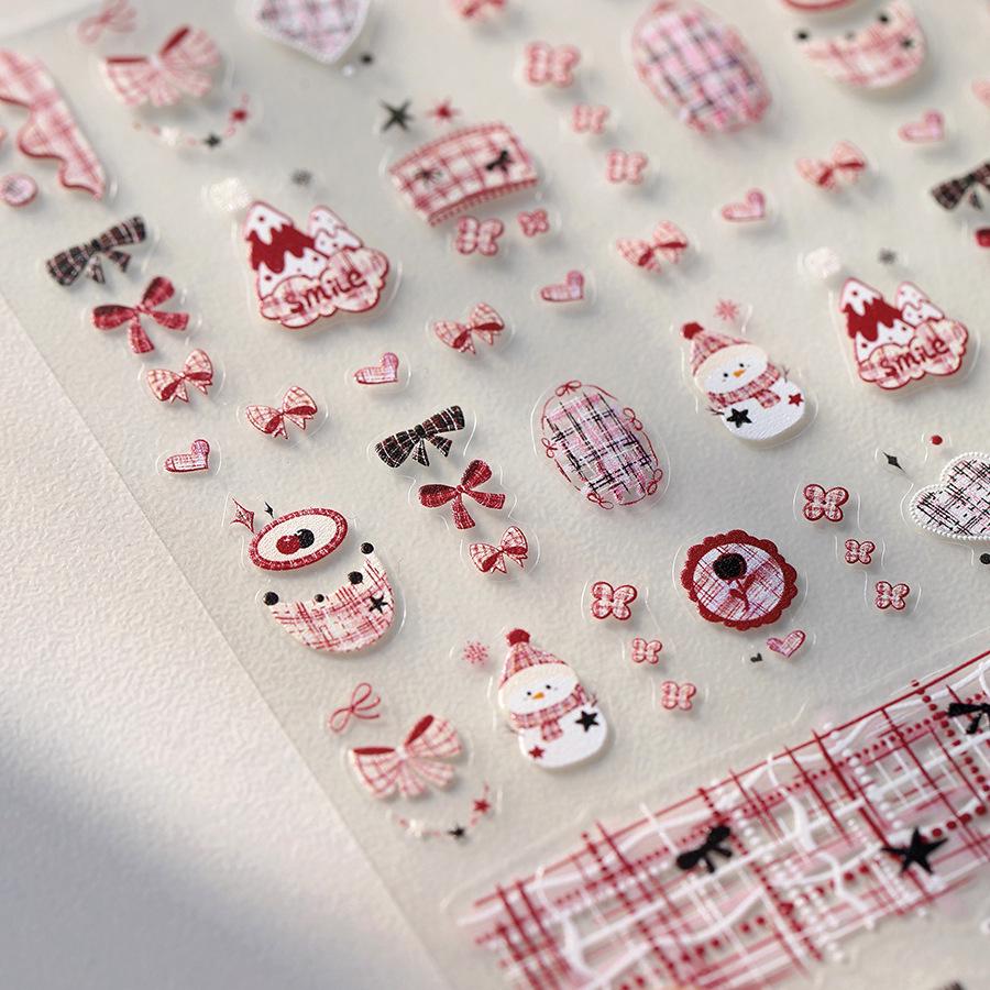 TENSOR Matte Christmas Sweetheart Nail Stickers TS-3957