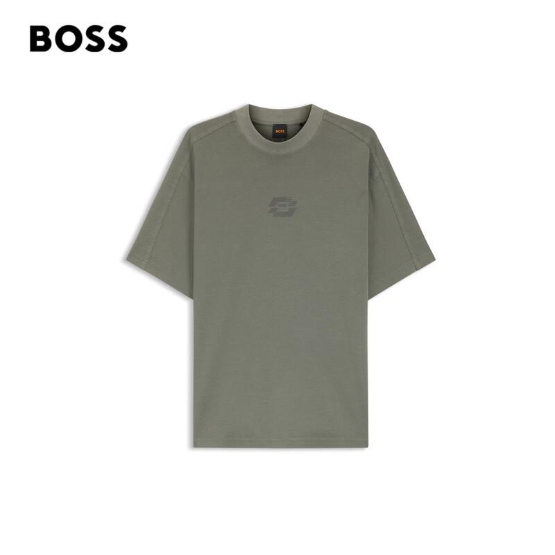BOSS Men s Logo Art Pattern Cotton T-Shirt M 20480₽