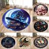 Magic Hat and Vintage Ancient Book Circular Carpet Bedroom Living Room Non Slip Floor Mat Home Decoration Yoga Studio