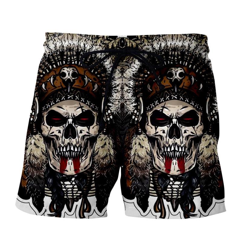 2025 Summer New 3D Digital Printed Beach Shorts Hawaii Daily Leisure Sports Men's Beach Shorts