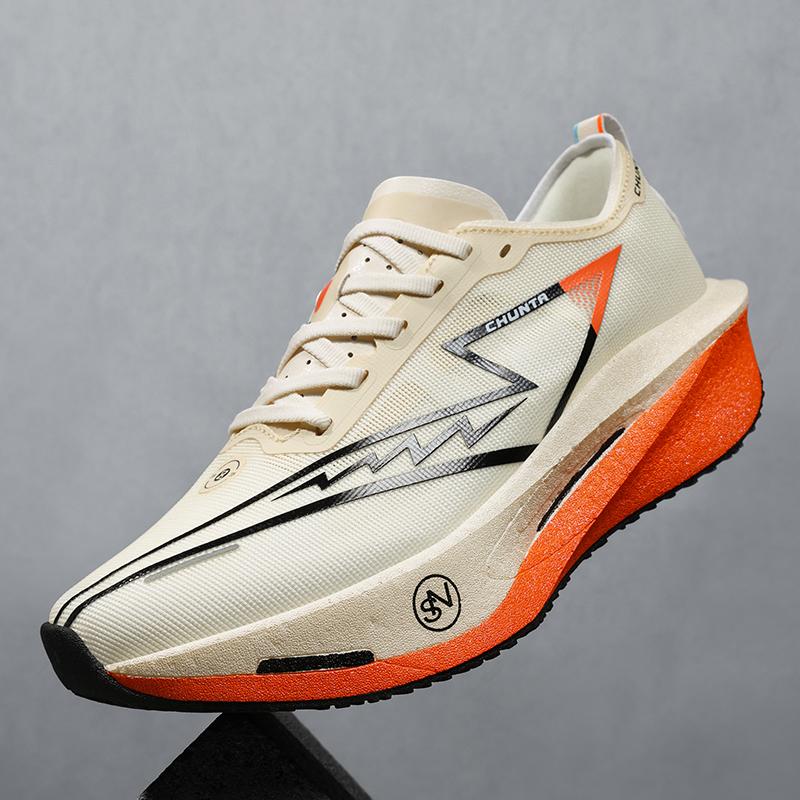 Speciality Carbon Plate Sports Running Shoes Marathon Air Cushion Men Breathable Lightweight Women Comfortable Nonskid Sneakers