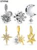Copper Plated Original Charms Starry Sky Moonbeads Fit Bracelet Women'S Jewelry Gift