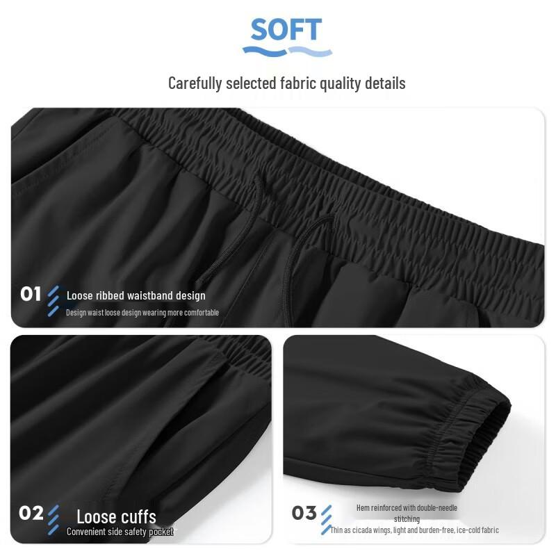 Baleno Men's Ice Silk Jogger Pants