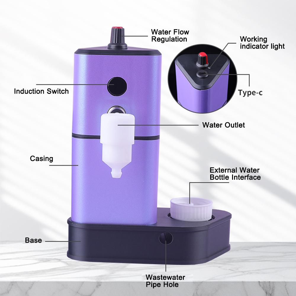 Tattoo Needle Cleaning Machine with Automatic Sensor Tattoo Needle Washer Color Rinse Tool Essential Tattoo Equipment
