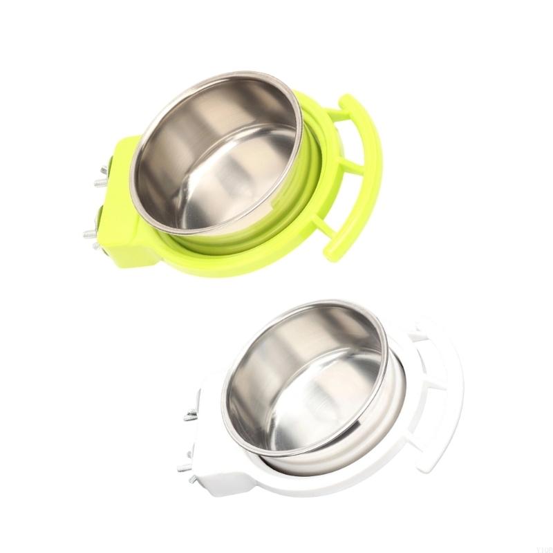 2Pcs Stainless Steel Bird Feeder Bowl Perfect For Parrots Canaries Feeding