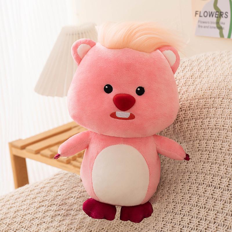 Animal Plush Loopy Soft Short Fur Pp Cotton Filling For Children Gift Dolls