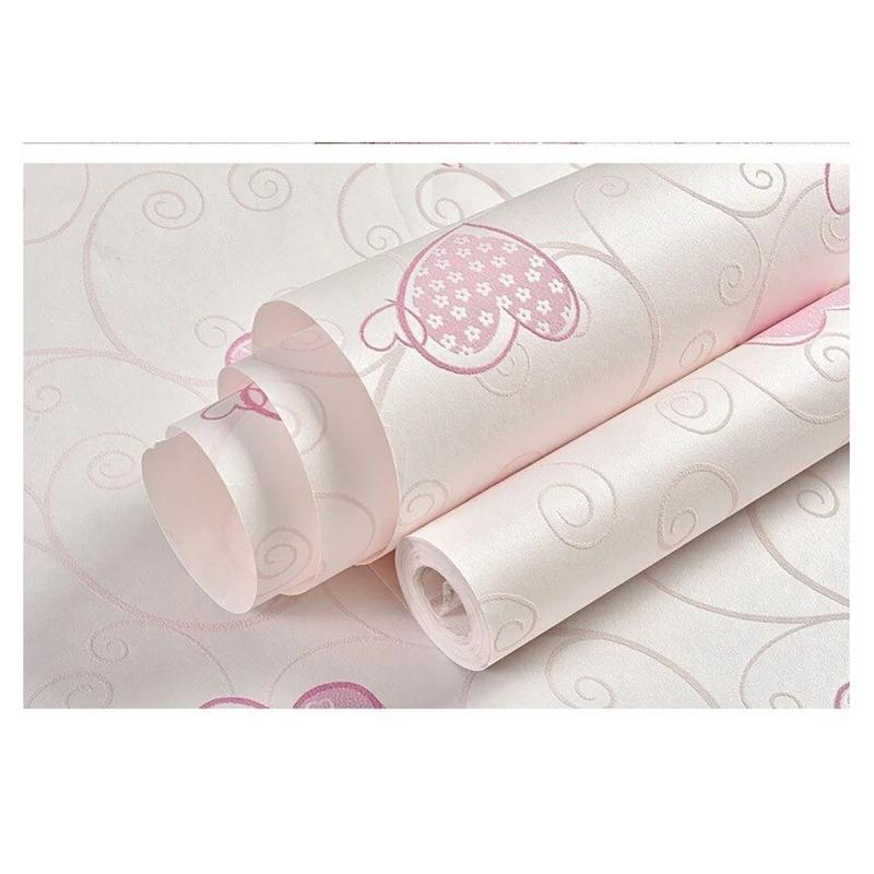 Sofa background wall decoration self-adhesive wallpaper American 3D non-woven fabric wallpaper living room