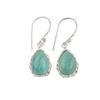 Natural Amazonite Gemstone 925 Sterling Silver Jewelry Handmade Earrings 1.30" EE-3-36
