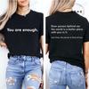Dear Person Behind Me Printed Summer T-Shirts Tops Mental Health Awareness Design Women's Graphic T-Shirt Short Sleeve Clothing
