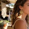 Bohemian Moon Sun Star Alloy Dangle Earrings For Women With Vintage Style