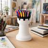 DYS Chess Pen Holder, Makeup Brush Organizer, Minimalist Desk Decor, Multifunctional Organizer for Pens Brushes Dried Flowers, Creative Gift Office &